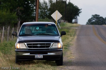 With my trusted steed, yes it's a Ford!